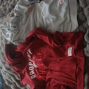 Under Armour  Red One Red and Gray Hoodies